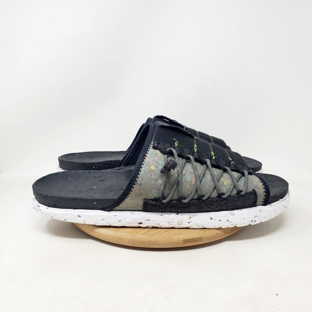 Nike Sandals Mens 14 Asuna Crater Slide Slip On‎ Pool Beach Black Shoes